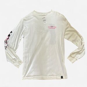 Fortune - Men’s Zumiez Cherry Blossom Long Sleeve White Shirt